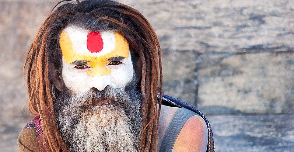 A holy man in Pashupatinath temple