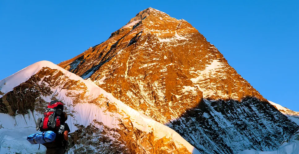 Evening view of Mount Everest from Kala Patthar