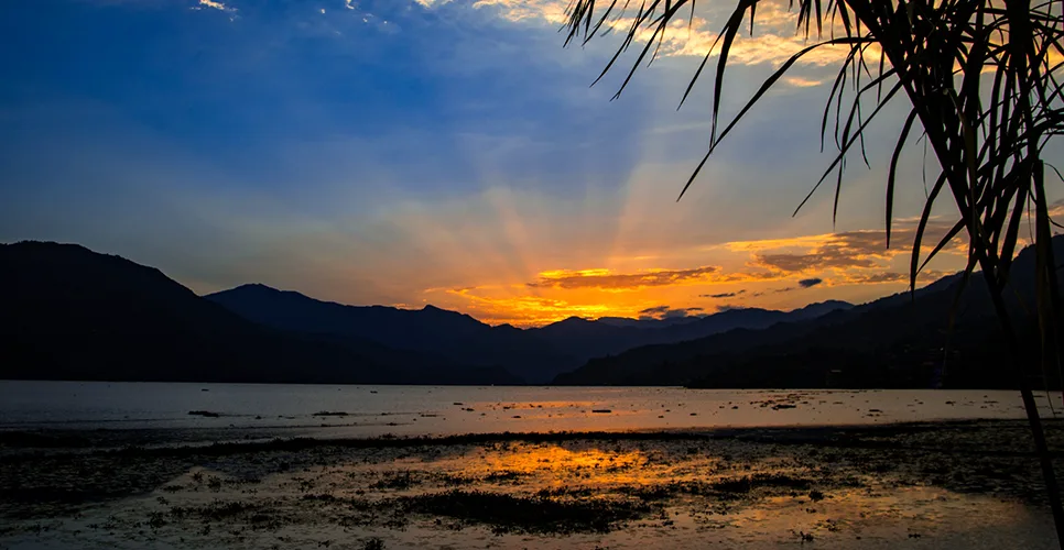 Phewa Lake in the evening