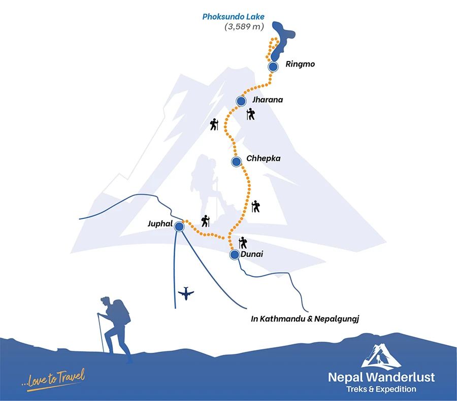 Phoksundo Trek Route Map