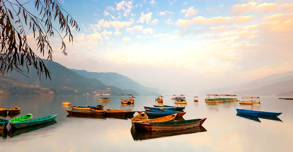 Nepal Boats in Fewa Lake