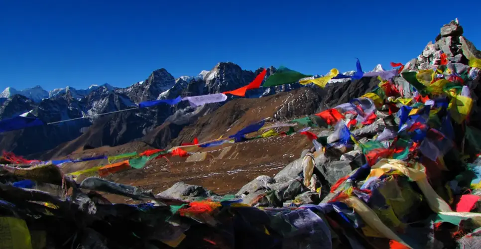 Prayer Flag at Everest Cho La Pass Trek